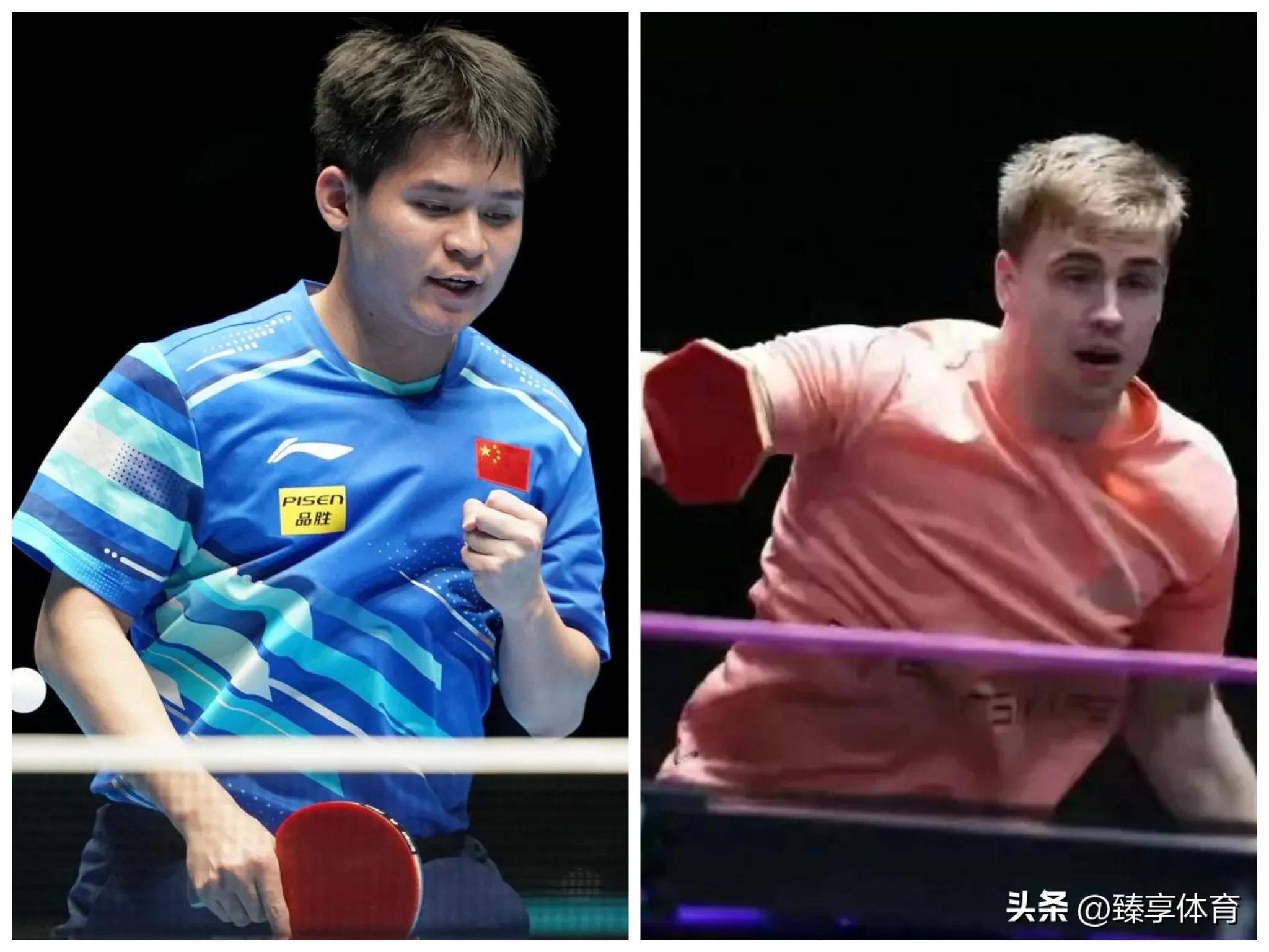 乒乓球场内恶战激烈，选手势均力敌