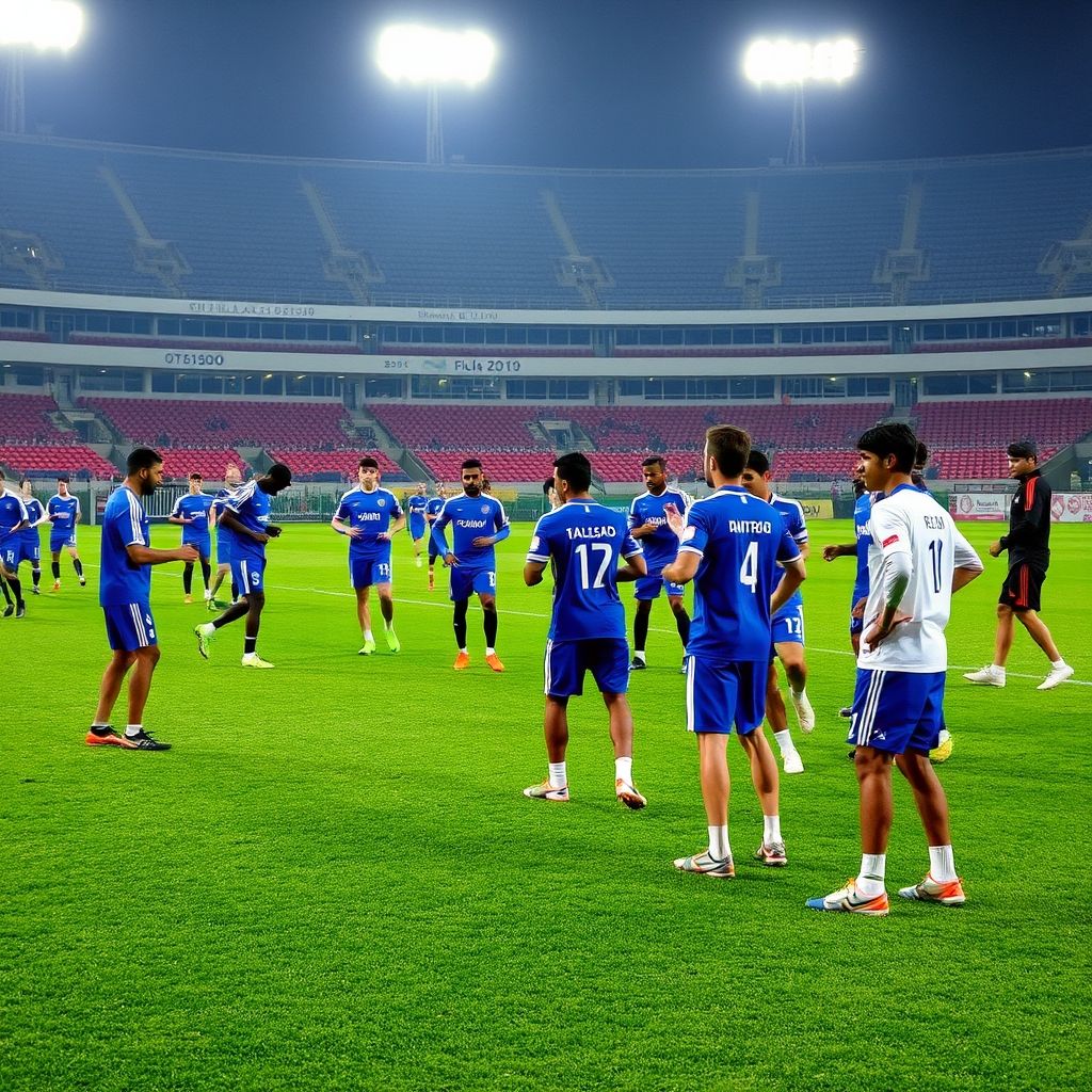 开云体育-阿尔希拉尔赛前训练公开，备战世俱杯冲刺