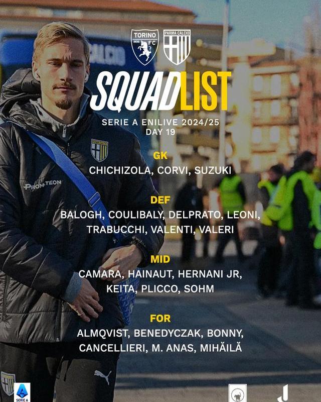 帕尔马客场不敌都灵，连胜被终结